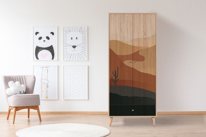 City Desert Kledingkast met 2 Deuren