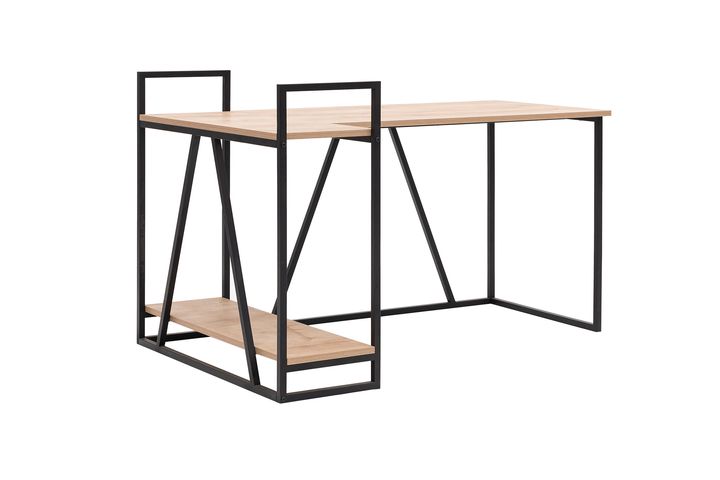 Lissa Corner Study Desk, Black