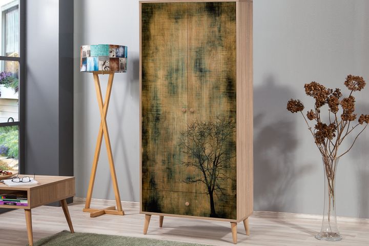 City Art Kledingkast met 2 Deuren