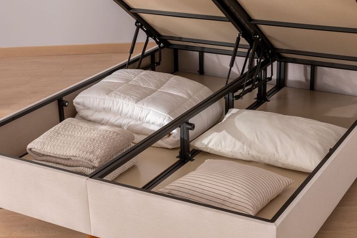 Luna Arche Boxspring Set, 160x200 cm, Creme