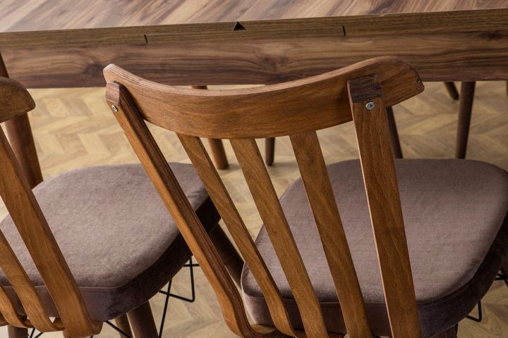 Fergana Keuken Tafelset, 4 Stoelen, 130X80