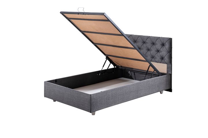 Peggy Plus Boxspringbedset, 90x190 cm, Grijs