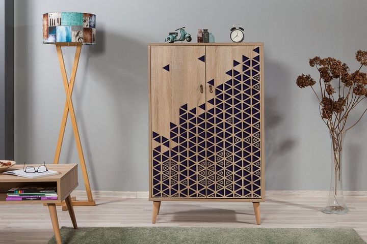 City Tall Console, 80 cm, Geo