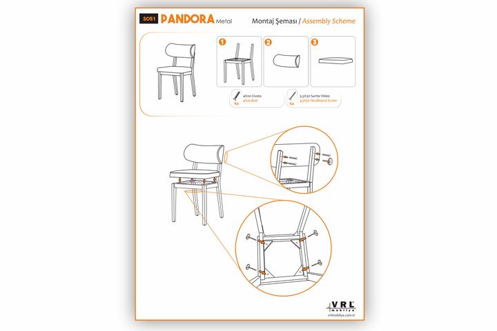 Pandora Metalen Stoel