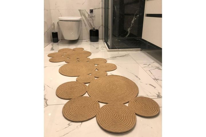 Milda Cesar Rond Jute Tapijt, 80x180 cm