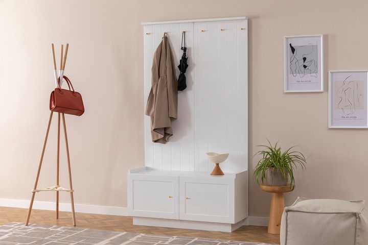 Henry Coat Rack, White