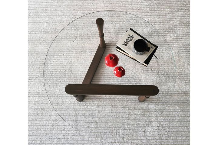 Neostyle Ronde Salontafel, Walnoot