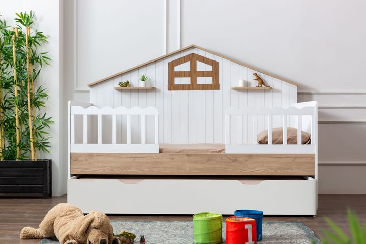 Plato Children's Bed with Trundle, 100 x 200 cm