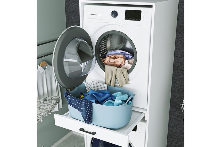 Aider Washing Machine Cabinet, White