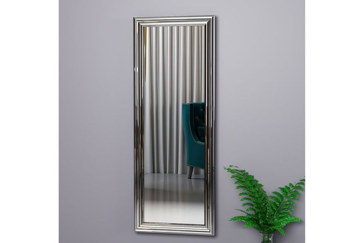Mone Decoratieve Staande Spiegel, 40x105 cm, Zilver