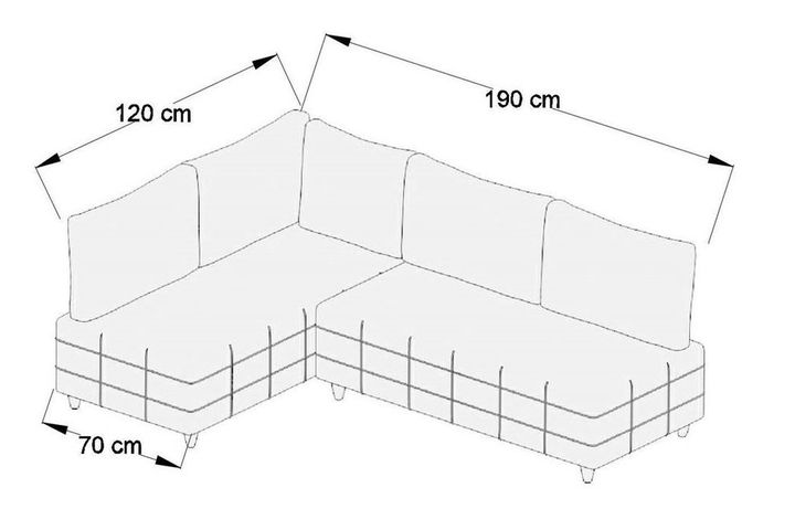 Iwaki Hoekbank Rechts, Geel