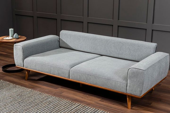 Merina 3-Zitsbank In Chenille, Grijs