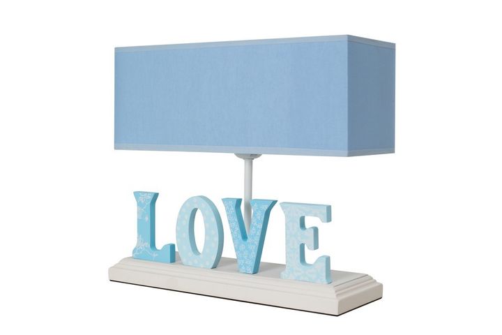 Misto Love Table Lamp, Blue