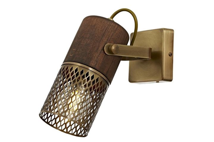 Avonni Wandlamp, Mat Goud