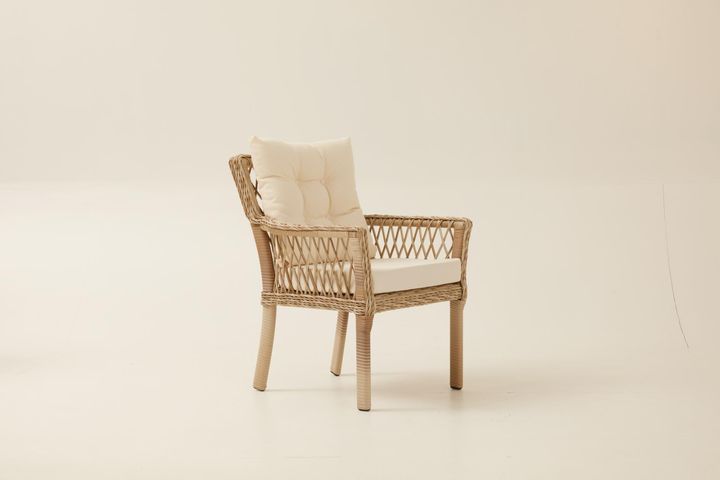 Pirus Rattan 2+1+1 Tuinloungeset, Beige