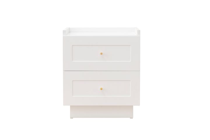 Henry Nachtkastje, 2 Laden, Wit