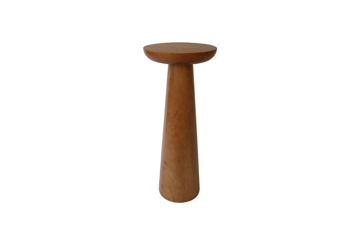 Mushroom Side Table, 70 cm, Walnut