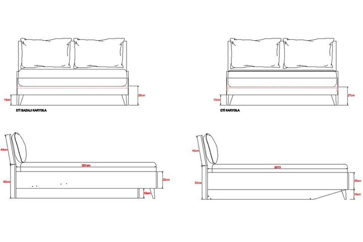 Ety Bedframe, 160x200 cm