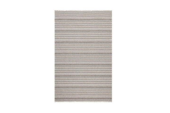 Petra Stripe Textured Woven Rug, 150 x 220, Grey