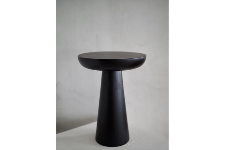 Tucas Home Mushroom Bijzettafel, 50 cm, Zwart