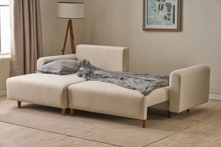 Mane Hoekbank Links, Creme