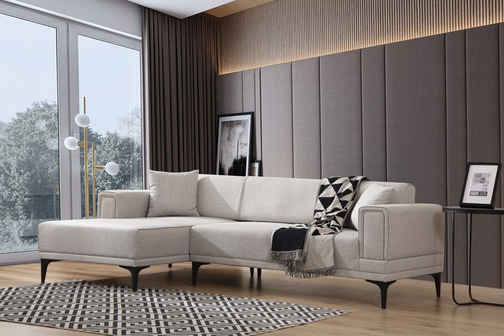 Horizont Hoekbank Links, Creme