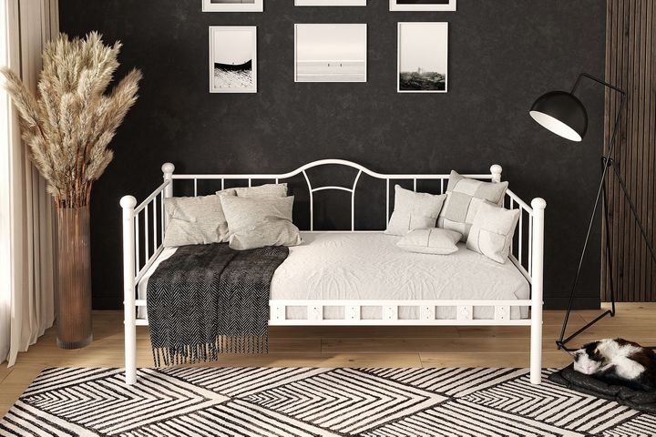 Camelia Metalen Bedbank, 90x190 cm