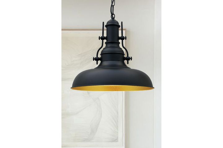 Bellezza Runa 1-Light Pendant, Black