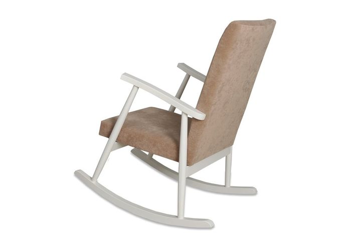 Asedia Trend Schommelstoel, Beige & Wit