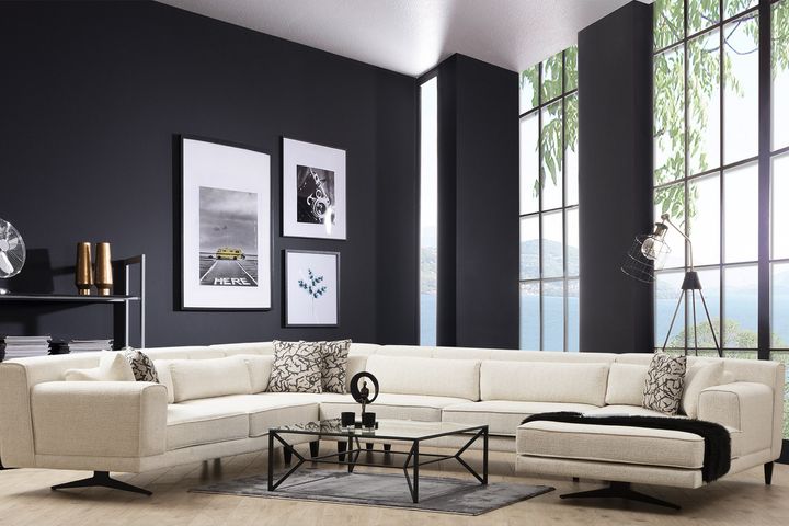 Jivago Grote Hoekbank Rechts, Creme