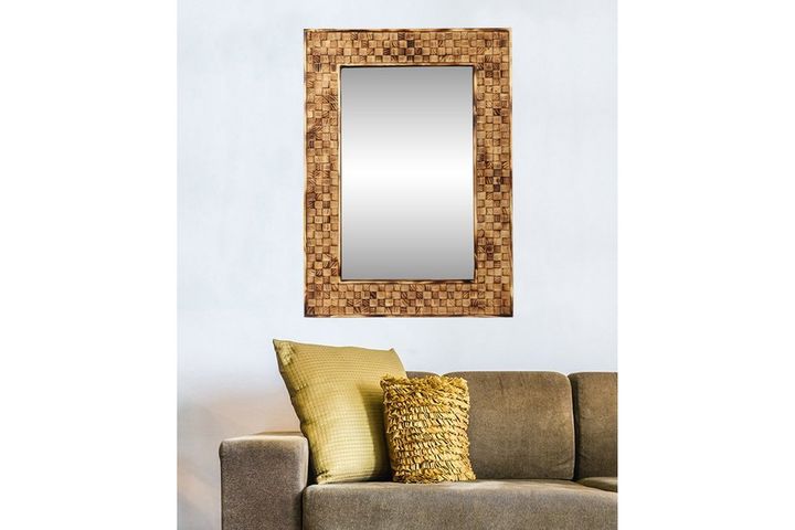 Wood Andy Decoratieve Wandspiegel , 70x50 cm