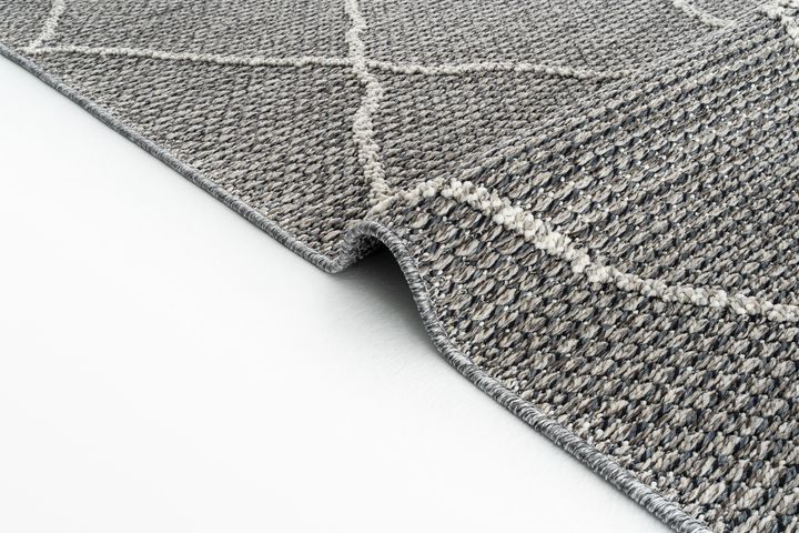 Elite Elle Machinetapijt, 80x250 cm, Grijs, 02