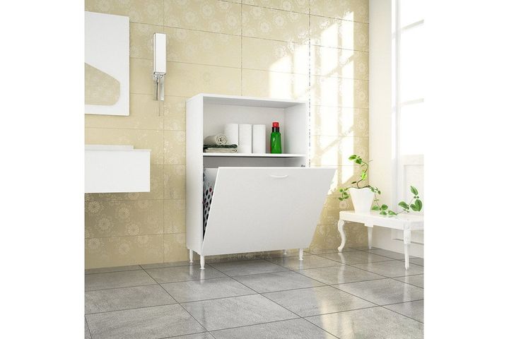 Eucalyptus Badkamermeubel met Wasmand