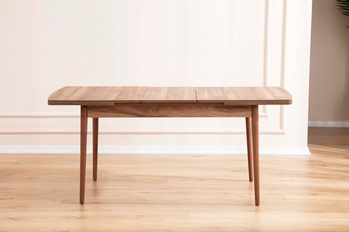 Lydiana Eettafelset voor 6 Personen, 140x80 cm, Creme