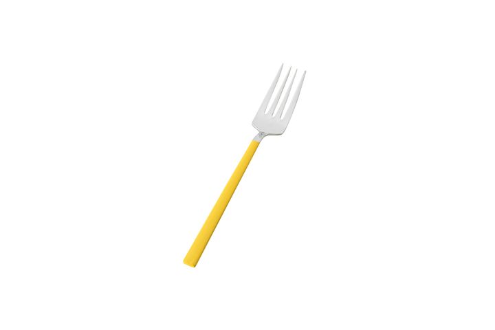 Pastel Dessert Fork, Yellow