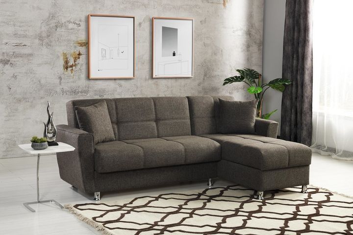 Daffodil Hoekbank met Slaapfunctie, Bruin