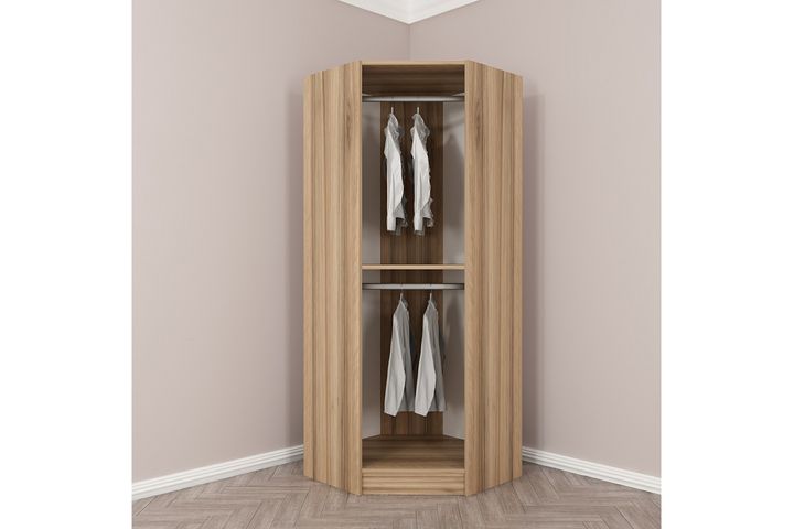 Medway Tideway Hoekkledingkast, Walnoot en Zwart