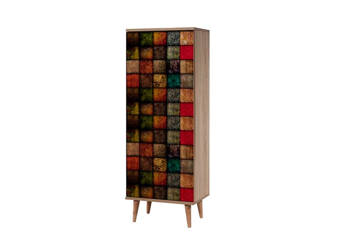 Ironbridge Schoenenkast met Vierkant Patroon, Veelkleurig