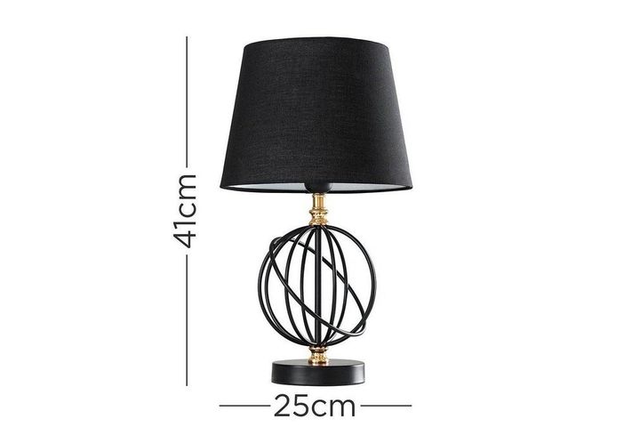 Lyskamm Tafellampenset, Zwart