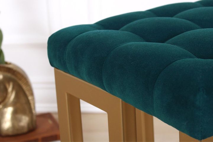 Portia Poef, Groenblauw