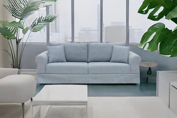 Rosie Three Seater Sofa Bed, Blue