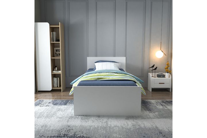 Arnetti Sofia Bedframe met Onderbed, 90x190 cm, Wit