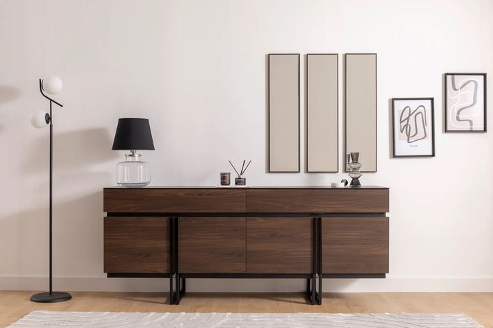 Lite Console En Spiegel, Antraciet