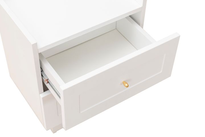 Henry Bedside Table, White