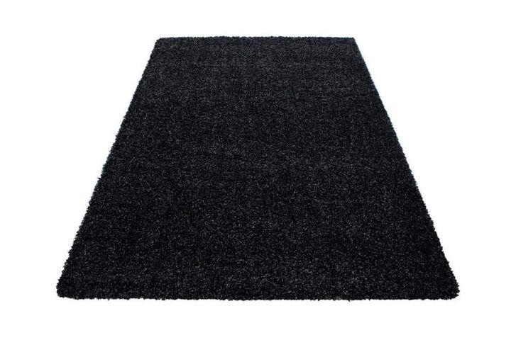 Antracitový shaggy koberec, 160x230