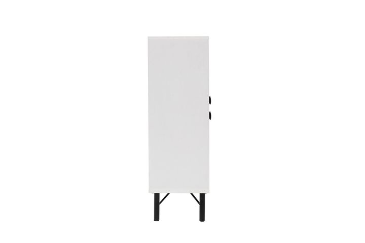 Midia Hallway Storage Cabinet, White & Multi