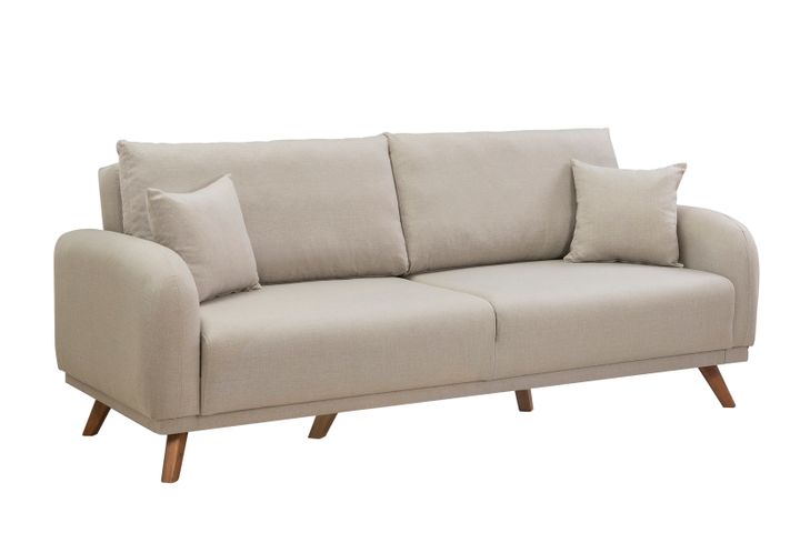 Hera 3-Zitsbank met slaapfunctie met opslagruimte (Kleurkeuze Stof In Showroom)