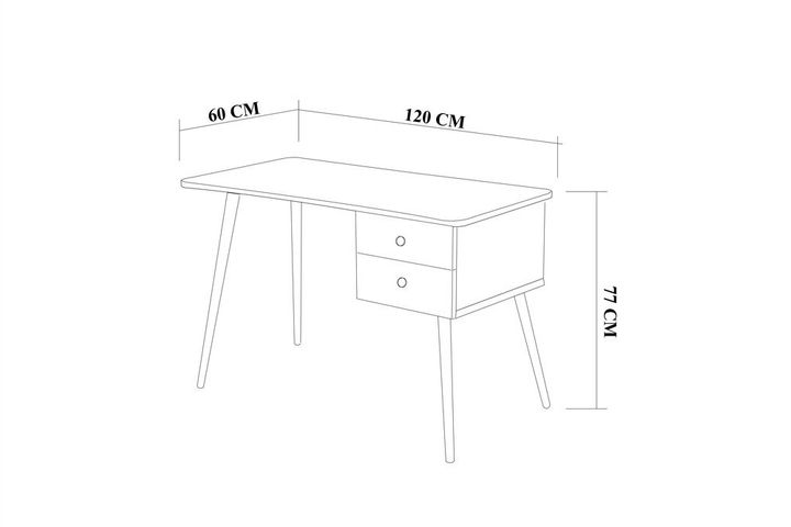 Bali Desk, 120cm, White