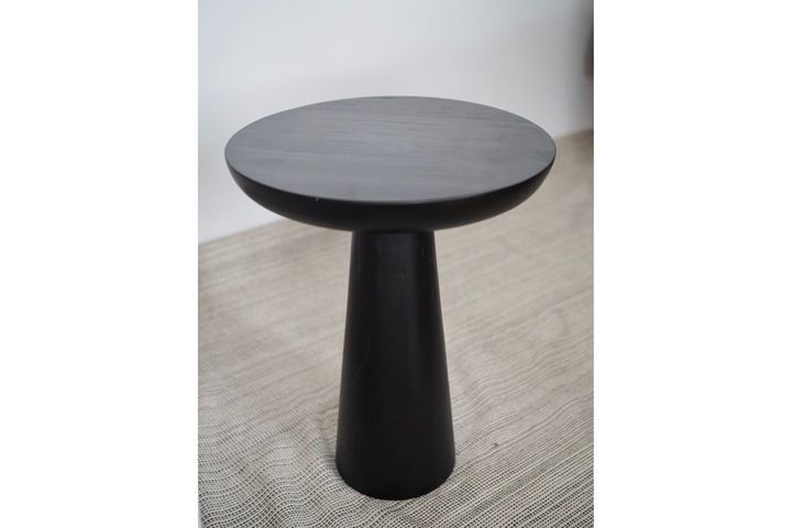 Tucas Home Mushroom Bijzettafel, 40 cm, Zwart
