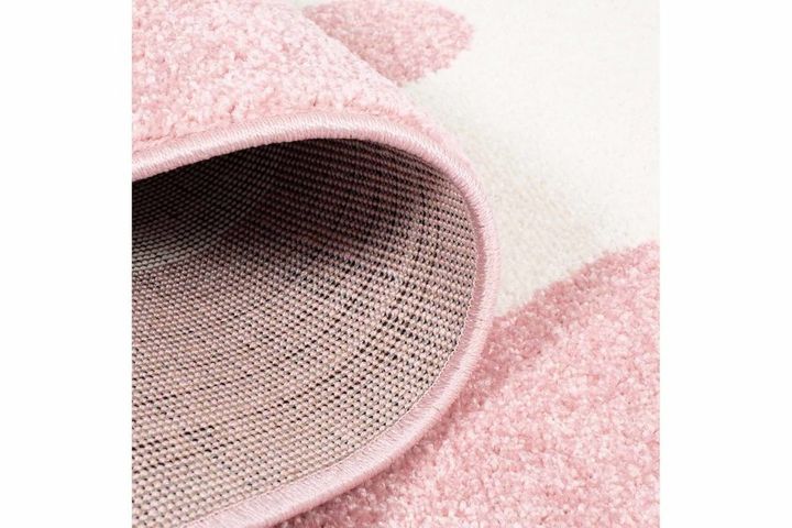 Piave Cloud Print Children's Rug, 160 x 225 cm, Pink